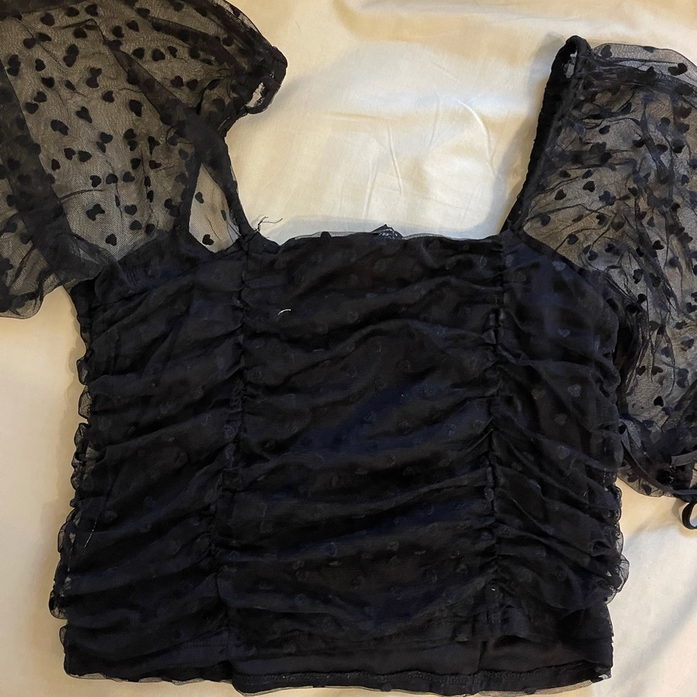 Sheer forever 21 crop top